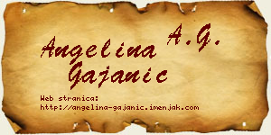 Angelina Gajanić vizit kartica